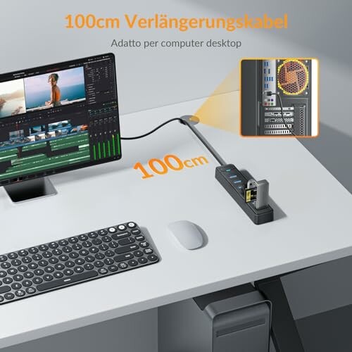 iDsonix 7-Port USB 3.0 Hub