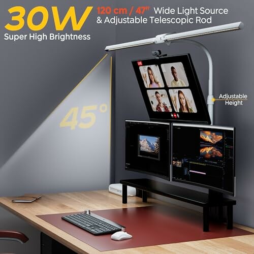 Doppelkopf Schreibtischlampe