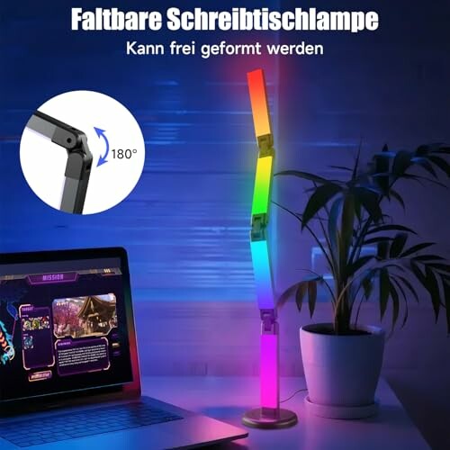 RGB Schreibtischlampe LED Dimmbar