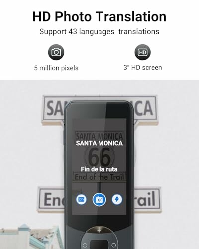 HD-Fotoübersetzungsgerät mit Santa Monica Endpunktanzeige.