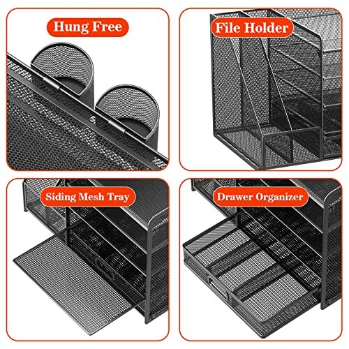 Schreibtisch Organizer mit Aktenhalter