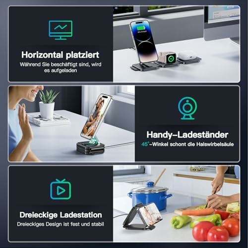 Multifunktionaler Handyhalter für horizontale und vertikale Platzierung