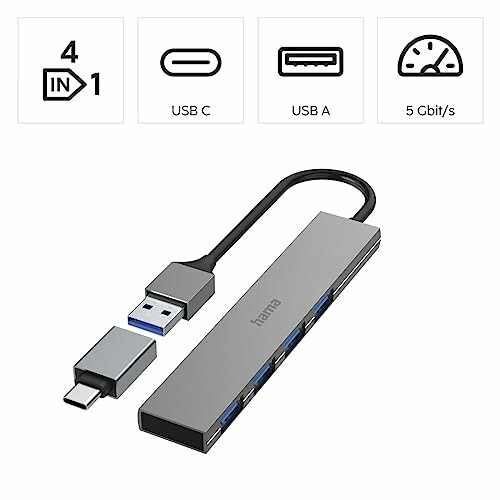 Hama USB-Hub 4 Ports